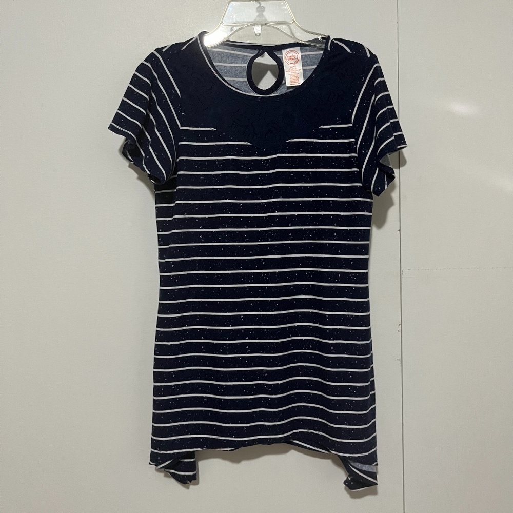 Youth 14-16 Wonder Nation Top: Navy, White